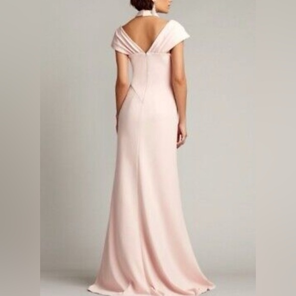 TADASHI SHOJI Warren Cutout Dress gown light pink M-L-XL - Picture 3 of 4